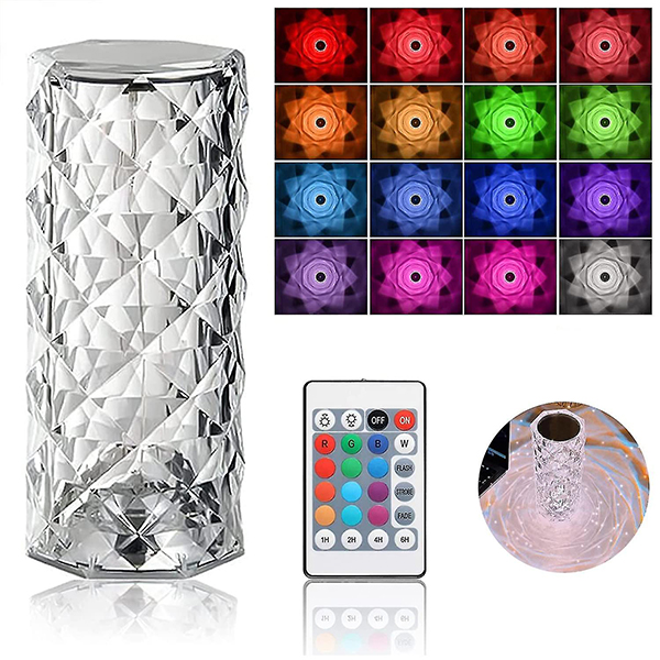 RGB Noční krystalická lampa