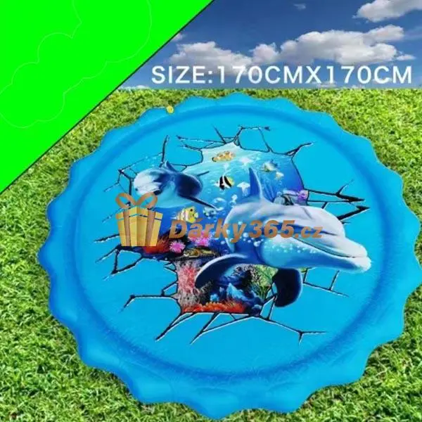 KiK Nafukovací brouzdaliště s fontánkou 170 cm zvířecí