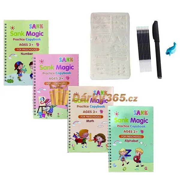 Sank Magic Book - pracovní sešity na učení, psaní a kreslení