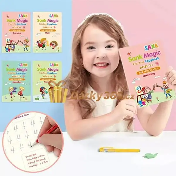 Sank Magic Book - pracovní sešity na učení, psaní a kreslení