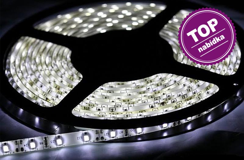 LED pásek do interiéru i exteriéru 5 m - bílý