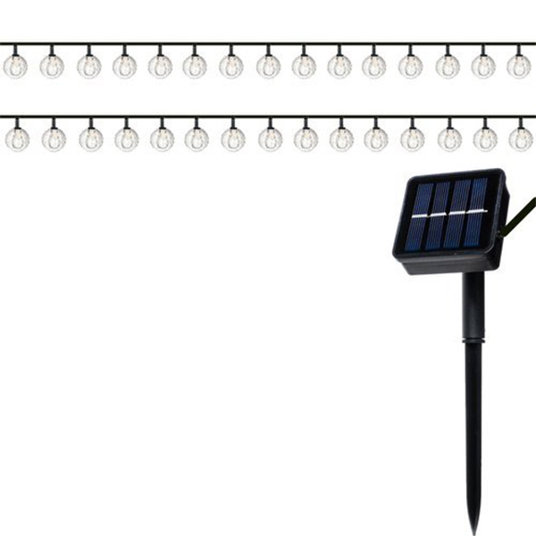 ISO 15386 Solární dekorační řetěz girlanda 7 m 2V IP65