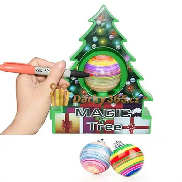 Magický vánoční stromek- zdobička baněk