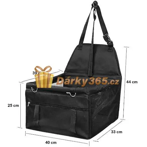 ISO Autosedačka pro psa 40 x 30 x 40 cm