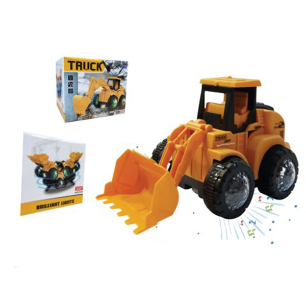 Bagr se svítícími koly