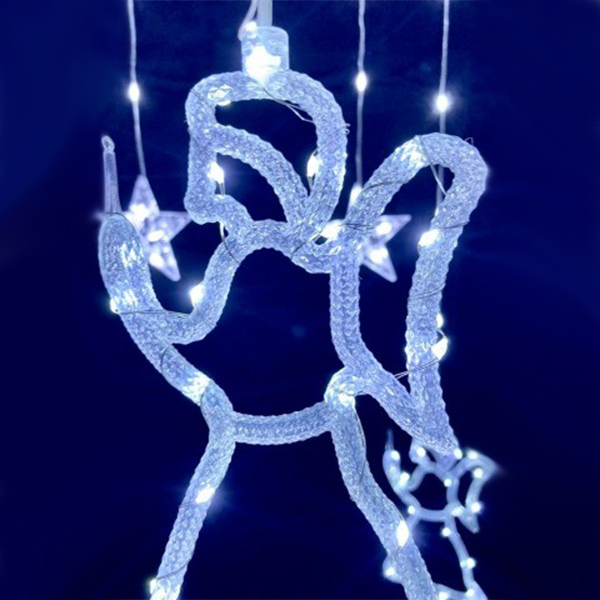 Vánoční LED závěs Andělíčci