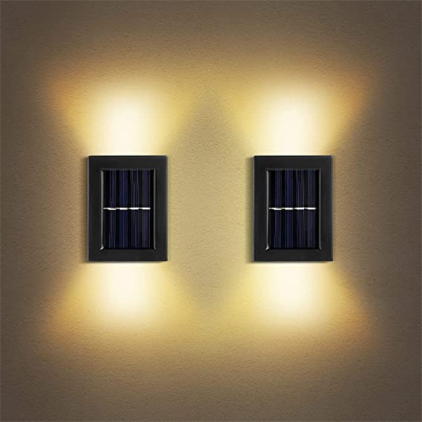 LED Nástěnné venkovní solární světlo