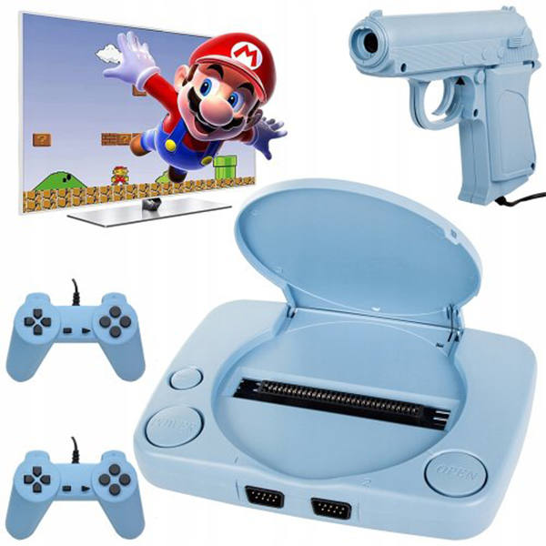 Televizní herní retro konzole s pistolí