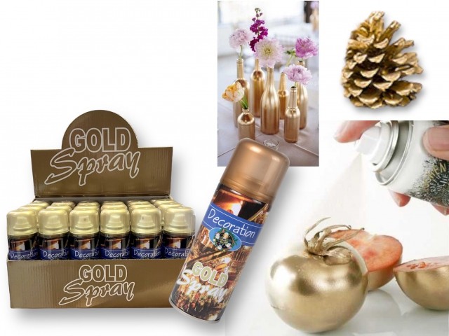 Zlatý dekorační sprej 85g