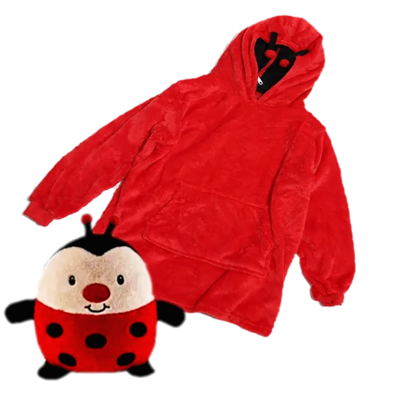 Dětské pončo, polštářek a plyšák 3v1