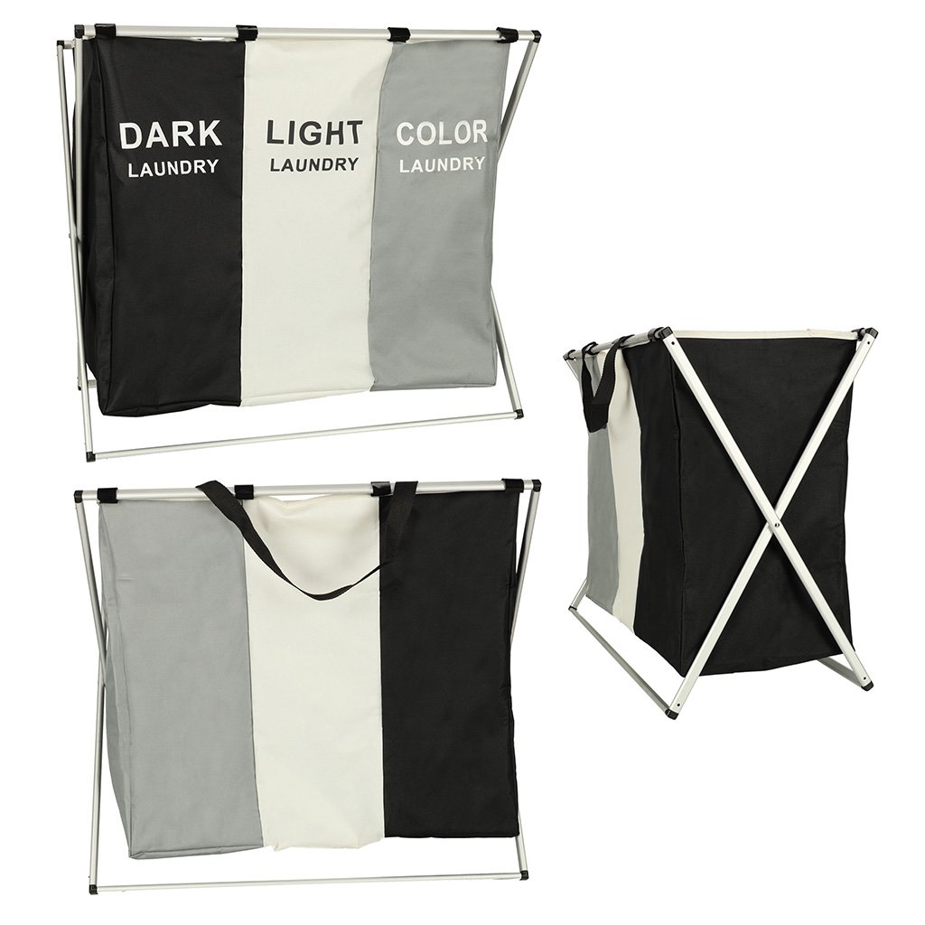 Koš na prádlo trojitý 135 l