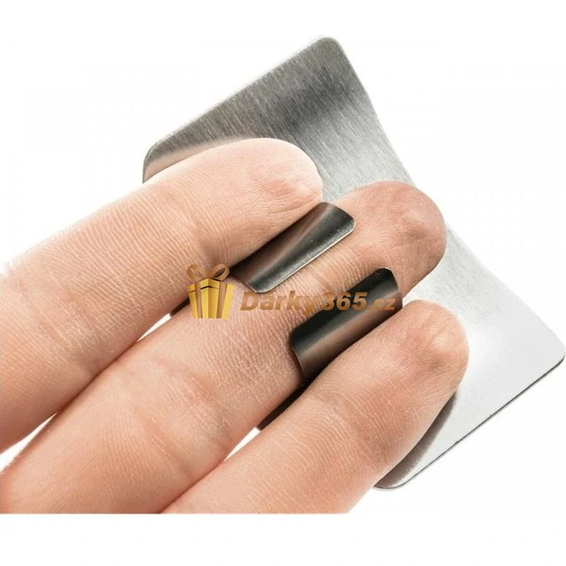 Ocelová ochrana prstů při krájení