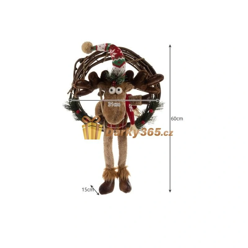 Vánoční věnec na dveře - sob