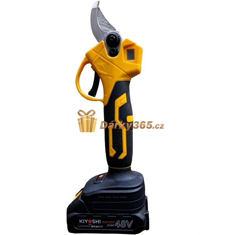 Akumulátorové zahradní nůžky, 28 mm 48V + náhradní baterie