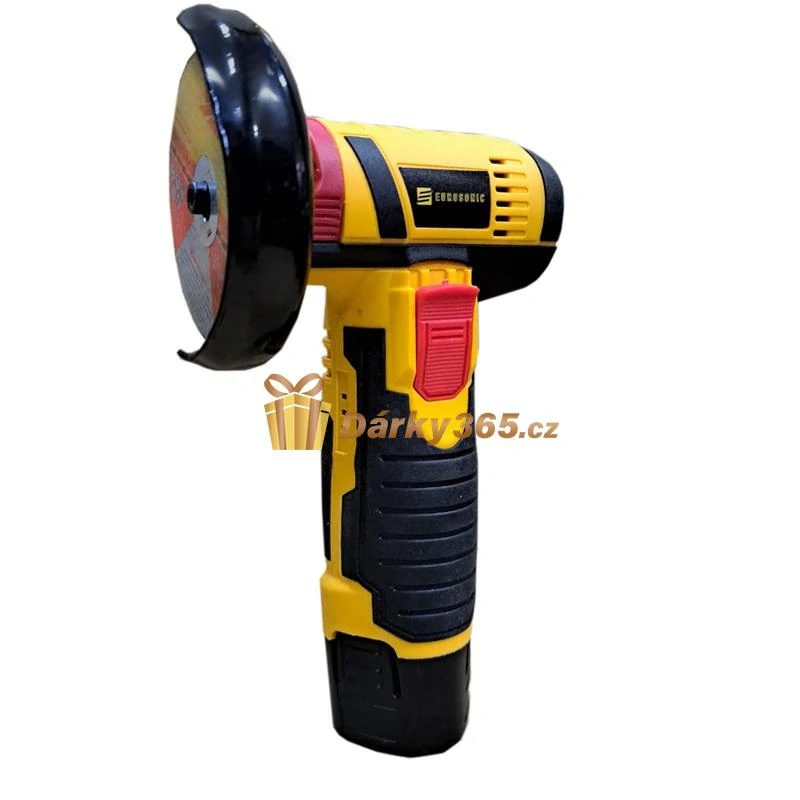 Akumulátorová mini úhlová bruska 12V 75 mm + 2x Baterie T-70