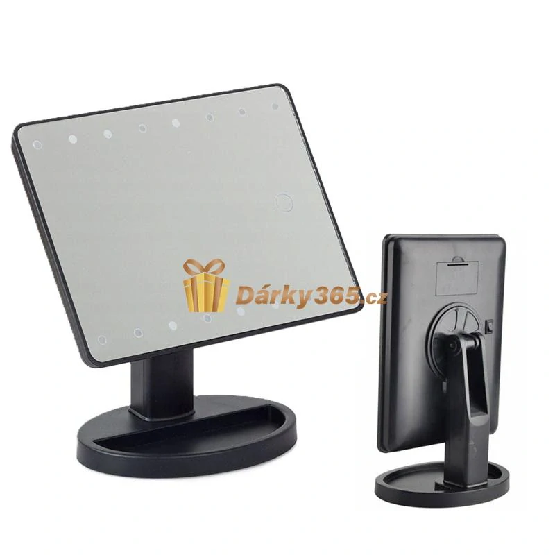Osvětlené kosmetické zrcátko 16 led velké