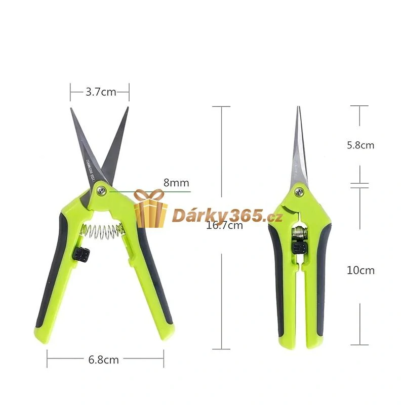 Zahradní nůžky ruční rovné 16 cm