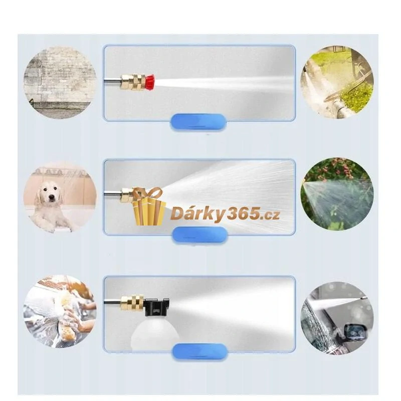 Aku tlaková myčka 40bar, 21V s příslušenstvím, kufřík T-86