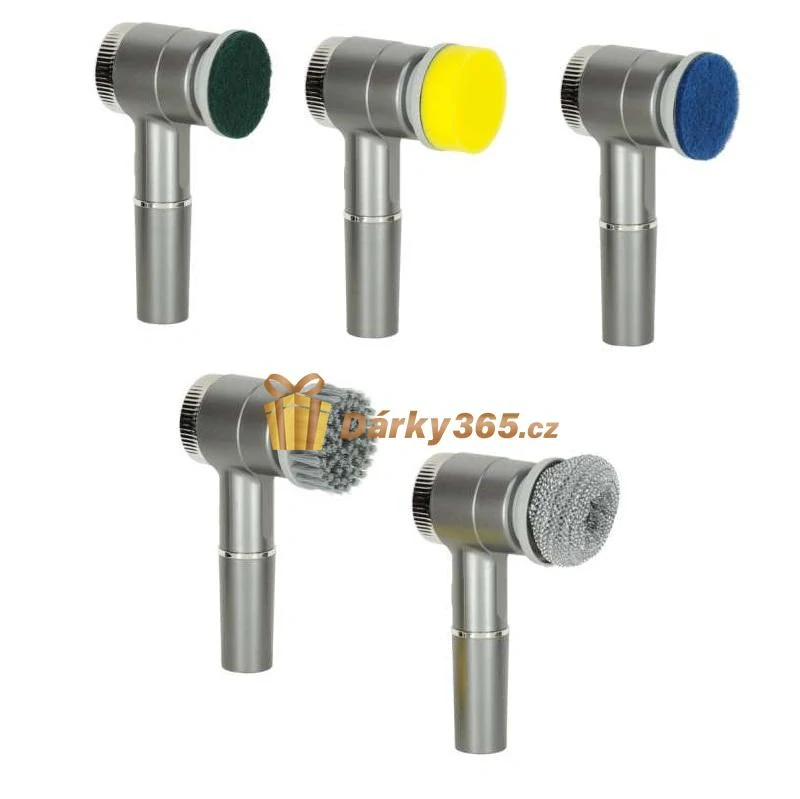 Elektrický čistící kartáč 5v1 rotační s LED displejem