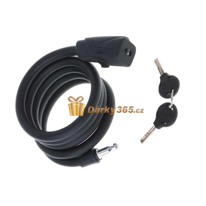 Bezpečnostní zámek na kolo RELLEX + spirálový klíč 150 cm