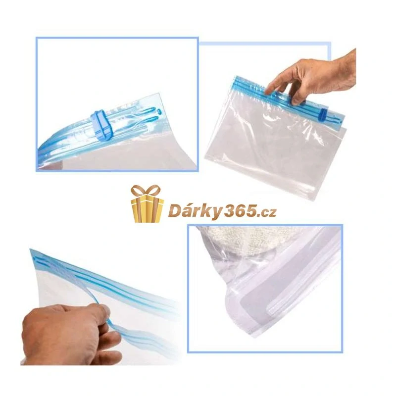 Vakuové pytle 9 kusů 3 velikosti 35x50cm, 40x50cm, 50x70cm