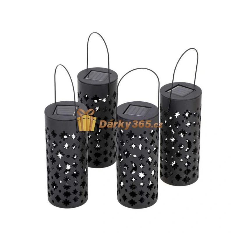 Solární zahradní lampa / lucerna 4ks 40 cm