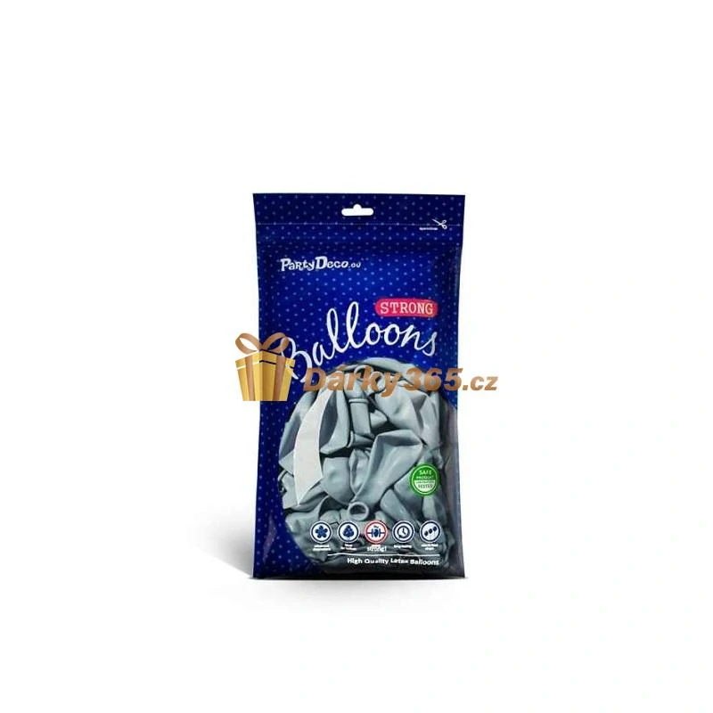 Pastelové balónky 30 cm modré 100ks