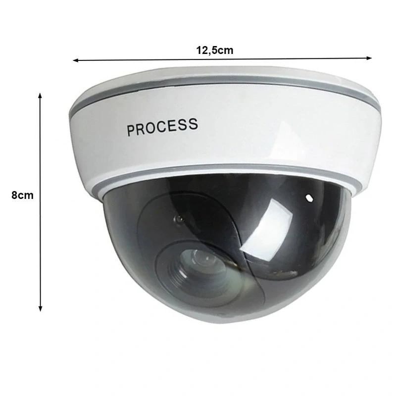 Atrapa kamery Dome IR velká – falešná CCTV kamera s LED