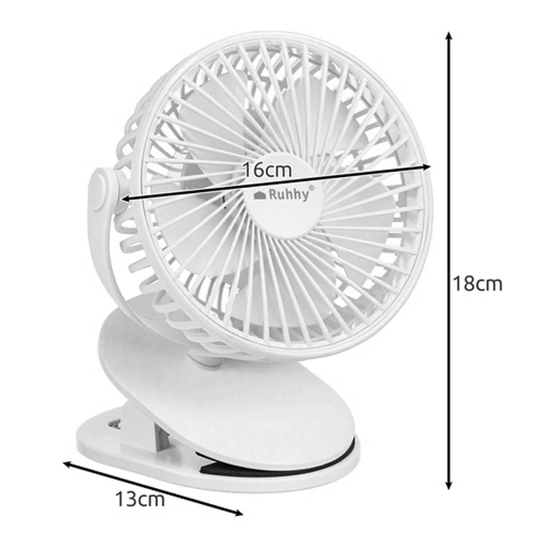 Bezdrátový stolní ventilátor Ruhhy, 1200 mAh, USB-C, 3 rychlosti