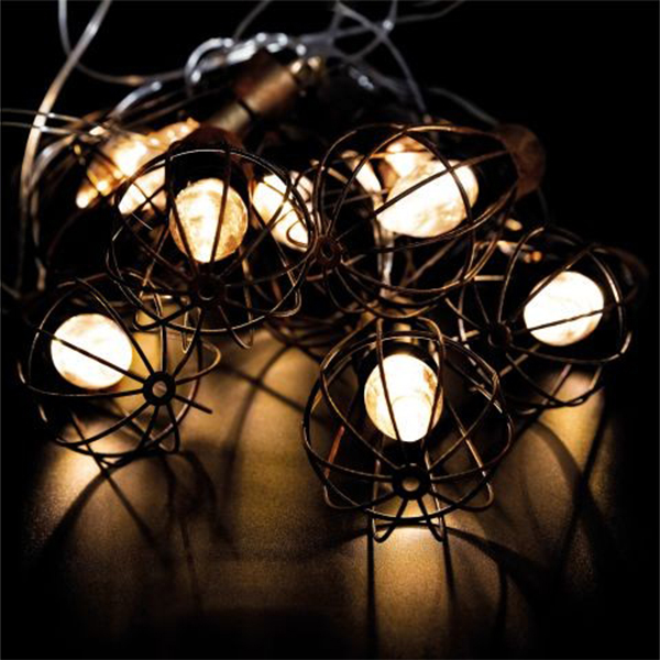 LED Solární venkovní řetěz 10 LED 3,8m