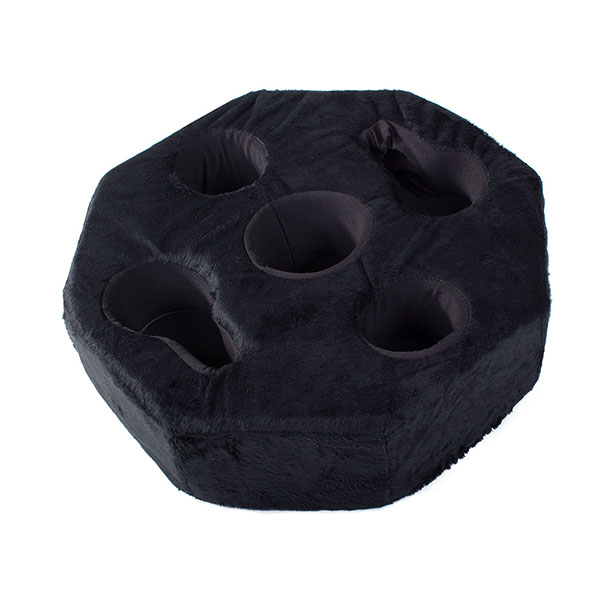 Plyšový držák na nápoje, osmiúhelník, s otvory