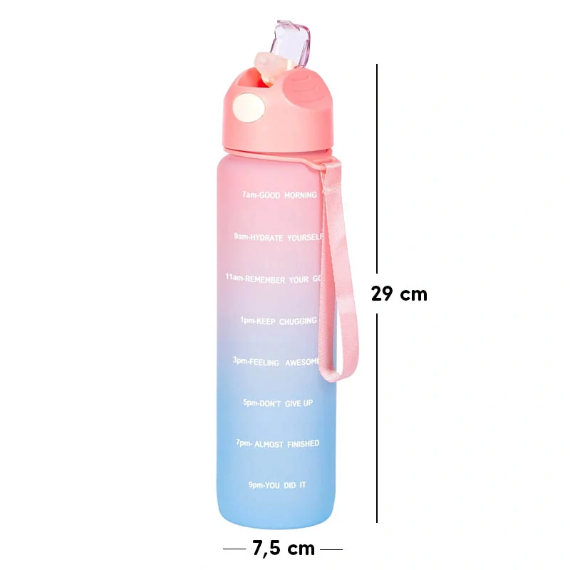 Motivační lahev na vodu 1000 ml