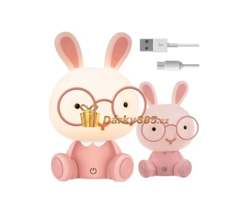 Dětská noční LED lampička zajíček