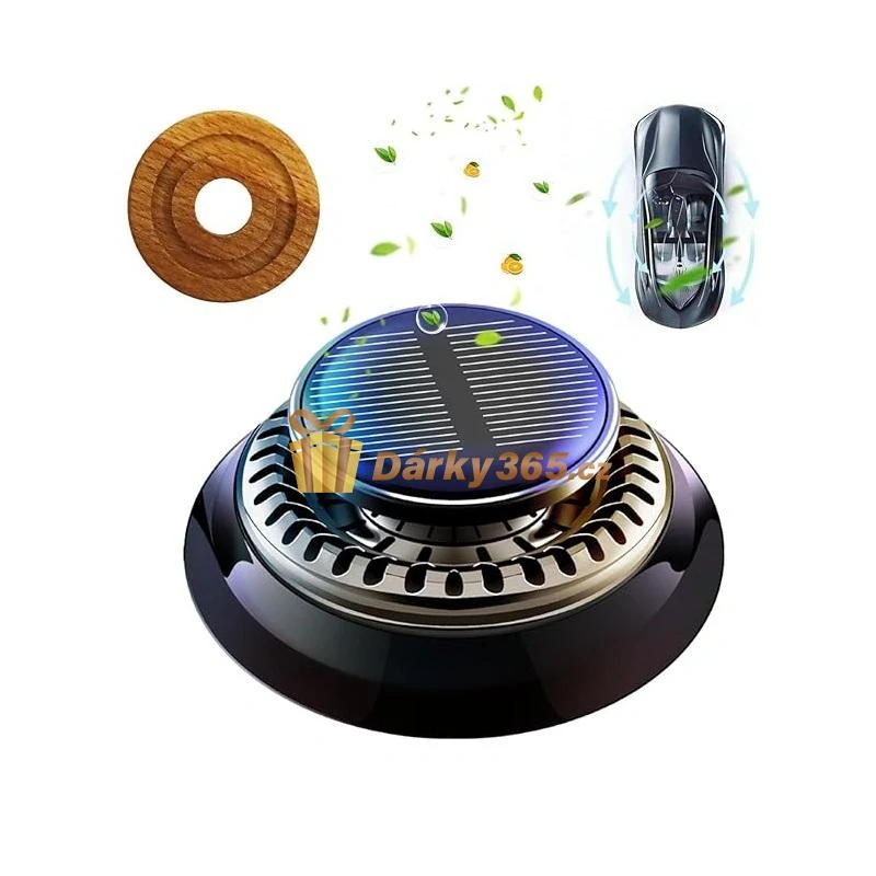 Rotační solární difuzér do auta, vůně