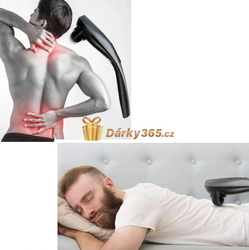 Multifunkční elektrický masér 6 nástavců