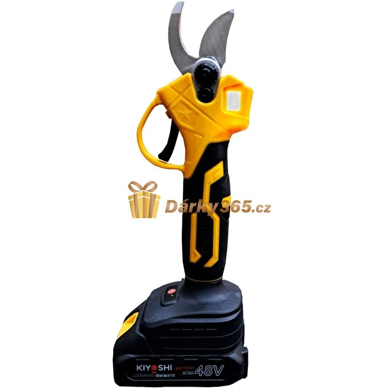 Akumulátorové zahradní nůžky, 28 mm 48V + náhradní baterie