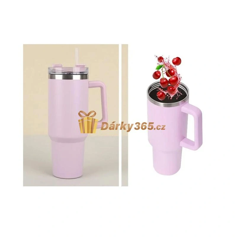 Termohrnek 1200ml s brčkem