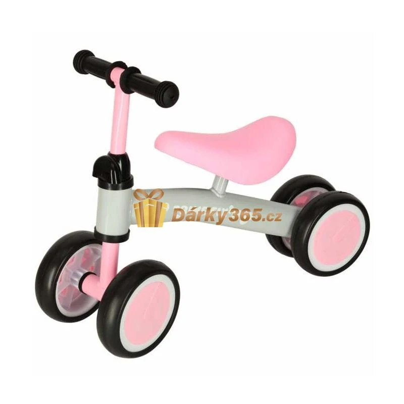 Dětská čtyřkolka balanční 3v1 Trike Fix Mini růžová