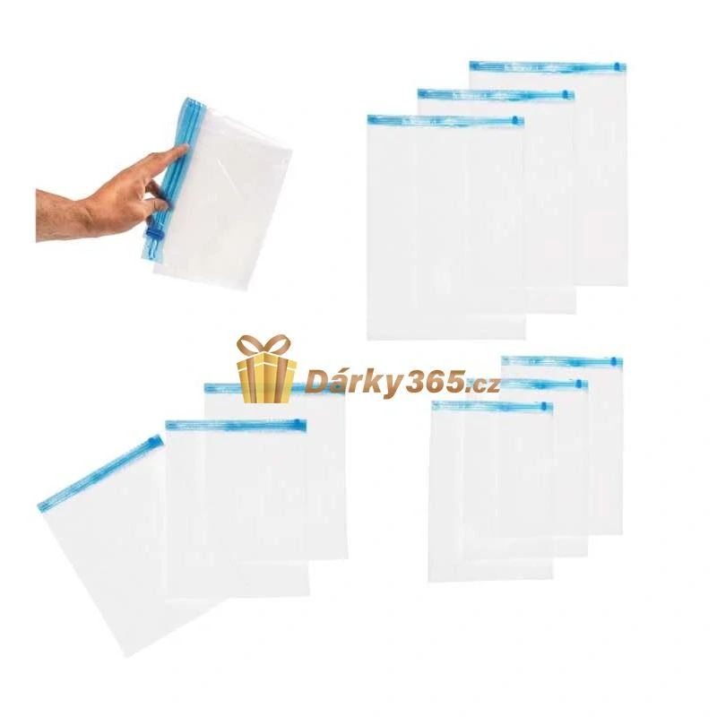 Vakuové pytle 9 kusů 3 velikosti 35x50cm, 40x50cm, 50x70cm