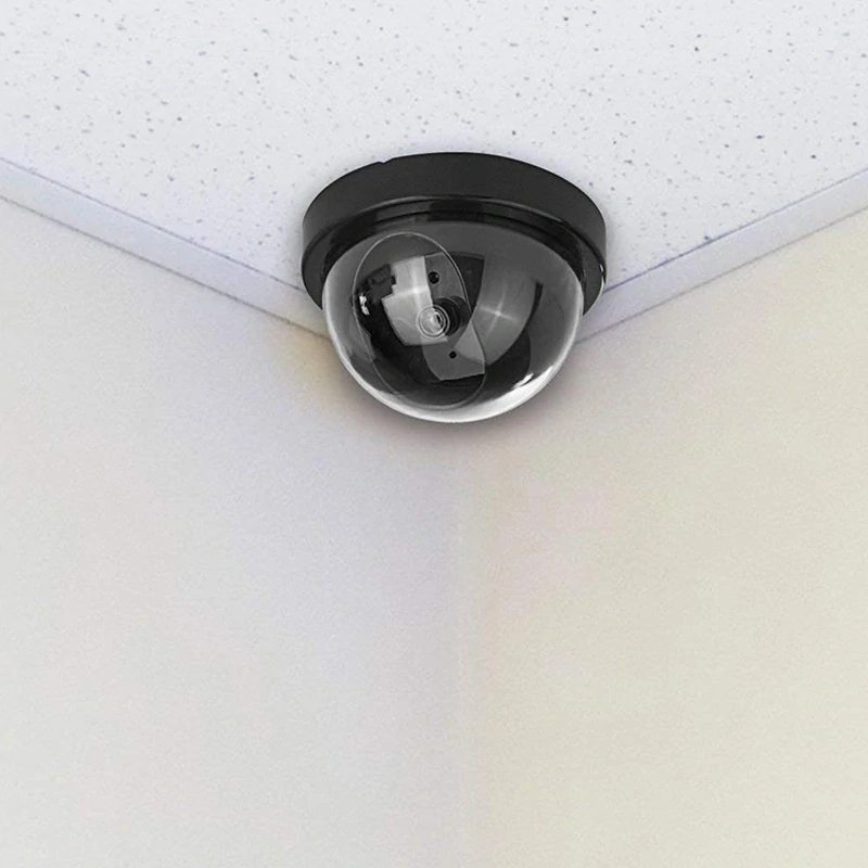 Atrapa bezpečnostní kamery CCTV dome s LED – falešný dohled pro domov i firmu