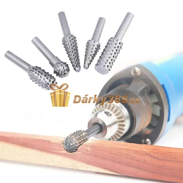 Rotační pilníky na broušení dřeva