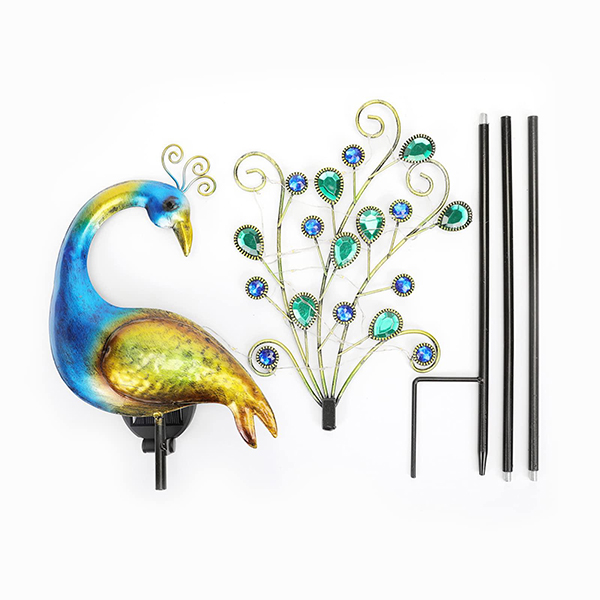 Solární lampa Páv