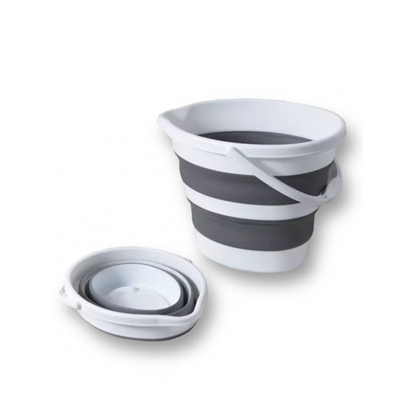 Silikonový oválný skládací kbelík 5l