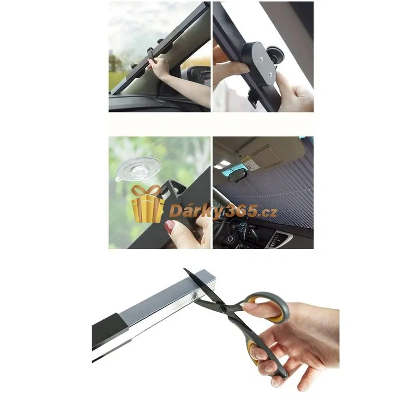 Sluneční clona roleta na čelní sklo