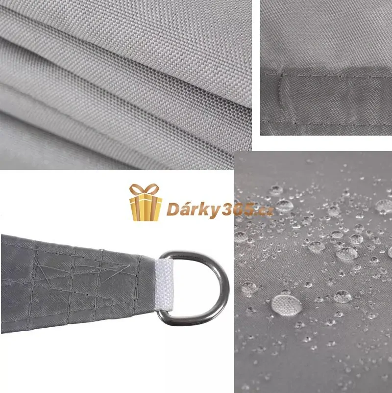 Ochranná plachta proti slunci 3x2 m šedá