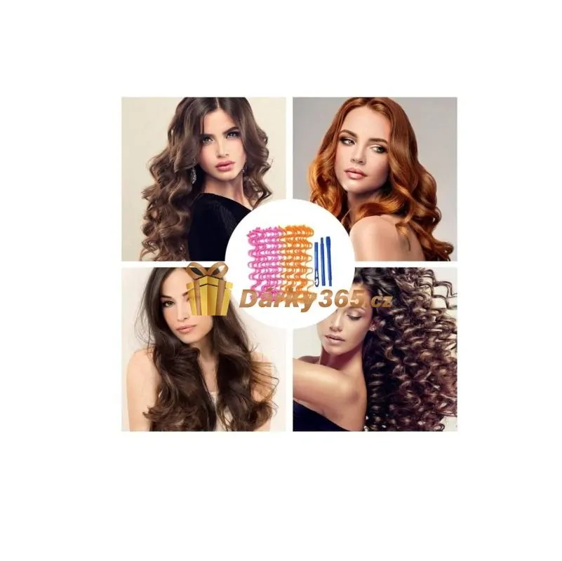 Spirálové natáčky s háčkem, 12 ks.