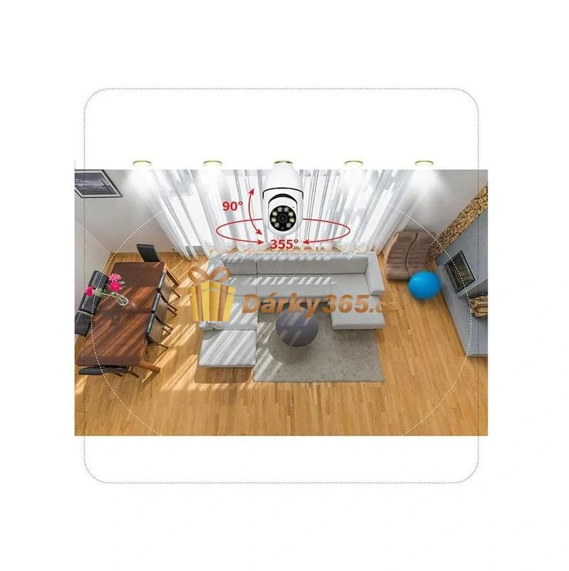 360° domácí LED inteligentní bezpečnostní kamera AB-C247