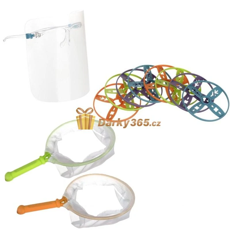 Odpalovač létajících disků 8ks + 2 ks sítěk