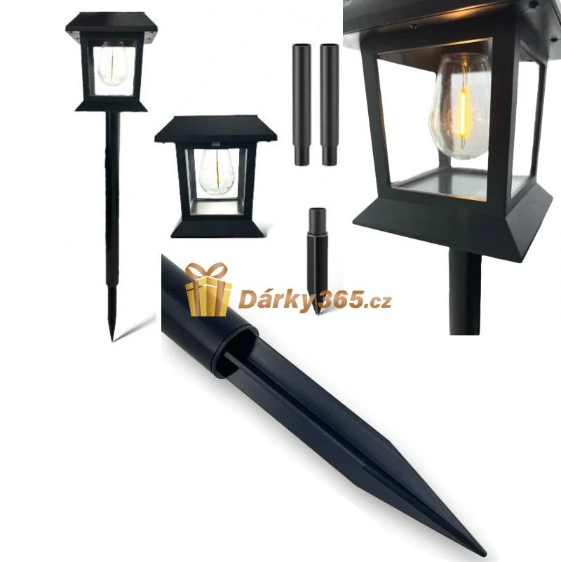 Solární zahradní lampa 53cm - teplá bílá Lucerna