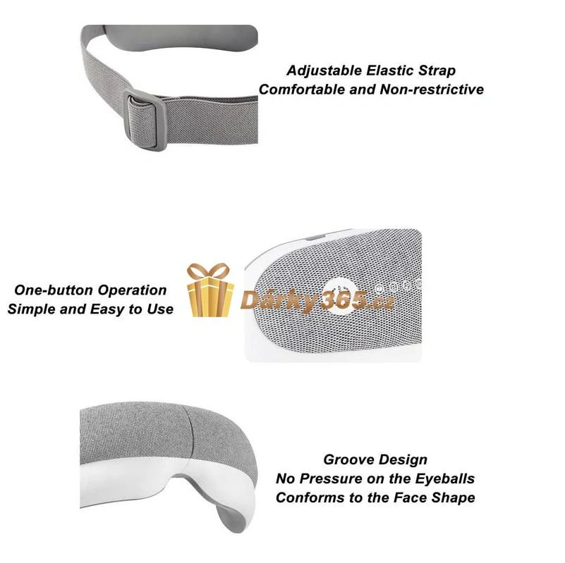 Masážní přístroj na oči s vyhříváním